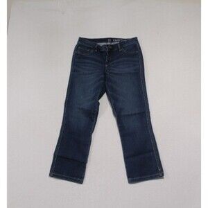 NY&C Women Blue Jeans Sits at Lower Waist Crop Legging Size 4